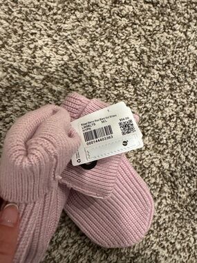 NWT Women's Ribbed Merino Wool-Blend Knit Mittens